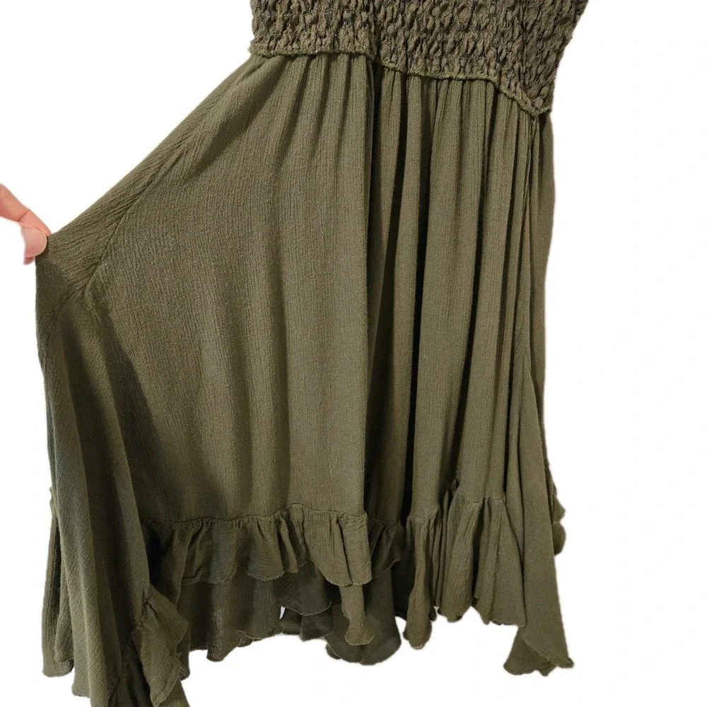 Free People Adella Slip Dress Crochet Lace Bodice Adjustable Straps Size Small - Picture 4 of 7